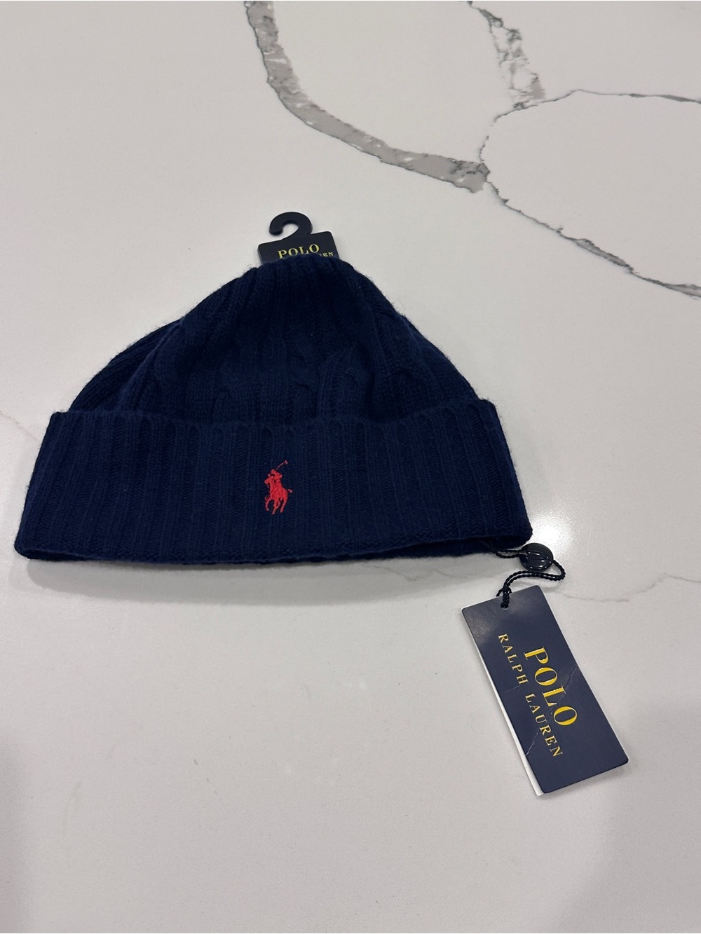 Polo Ralph Lauren Men’s Beanie Wool Blend Navy NWT